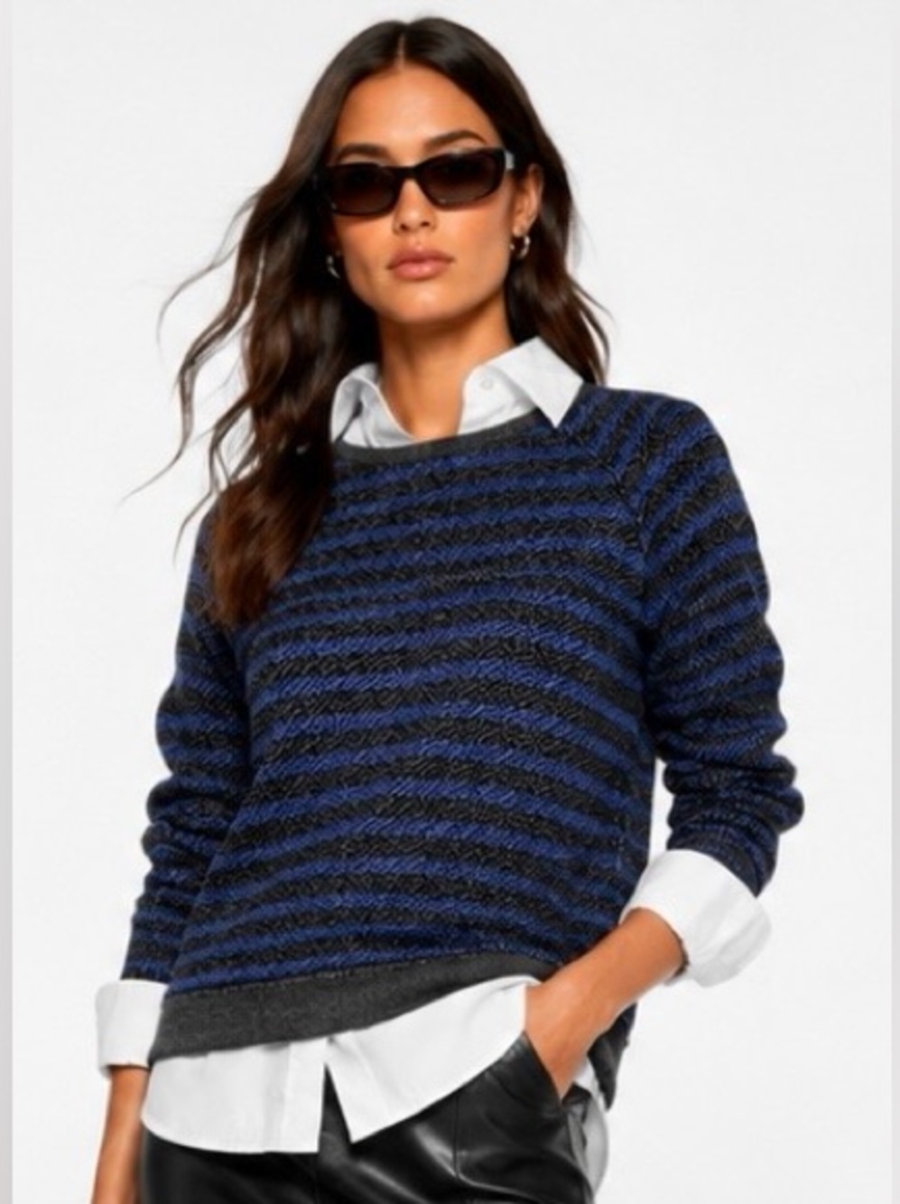 T By Alexander Wang French Terry Crewneck Sweater